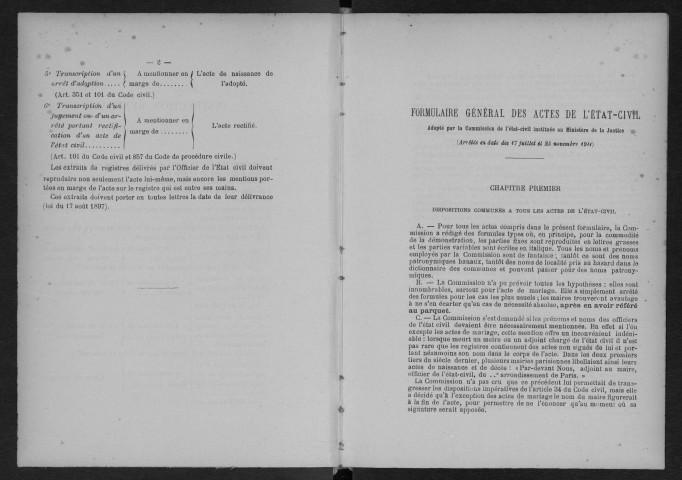 BRUNOY.- Mariages : registre d'état civil (1915). 