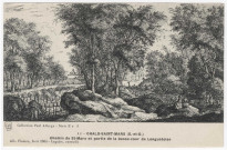 CHALO-SAINT-MARS. - Chemin de St-Mars et partie de la basse-cour de Longuetoise, (d'après gravure de Flamen en 1664). Editeur Seine-et-Oise Artistique et Pittoresque. Collection Paul Allorge. 