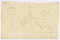 BAULNE. - Plan d'assemblage, ech. 1/10000, coul., aquarelle, papier, 62x95 (1817). 