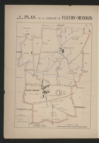 FLEURY-MEROGIS. - Monographie communale [1899] : 6 bandes, 28 vues. 