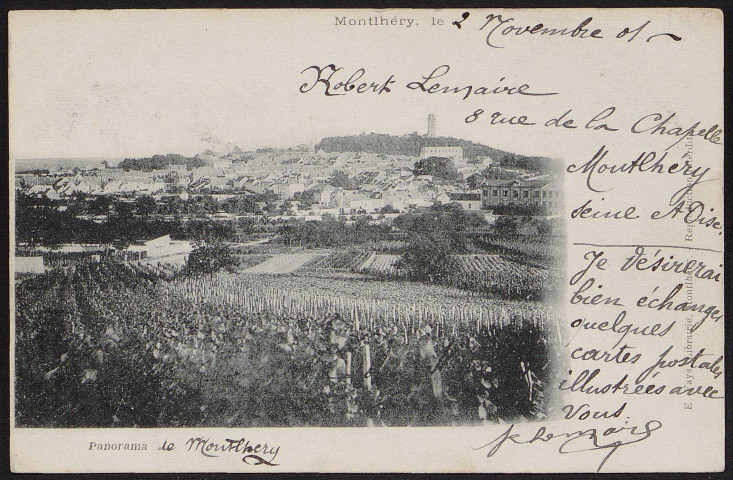 Montlhéry.- Panorama de Montlhéry (2 novembre 1901). 