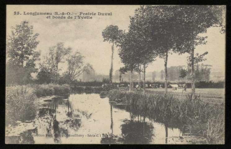 LONGJUMEAU. - Prairie Duval et bords de l'Yvette. Edition Seine-et-Oise artistique et pittoresque, collection Paul Allorge, 1917. 