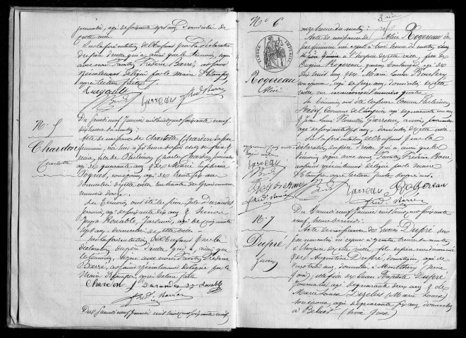 ETAMPES. Naissances : registre d'état civil (1869). 