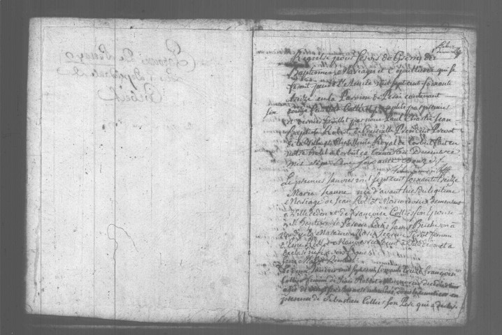 SAINT-PIERRE-DU-PERRAY. Paroisse Saint-Pierre : Baptêmes, mariages, sépultures : registre paroissial (1759-1773). 