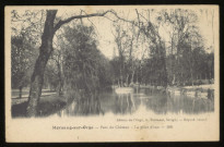 MORSANG-SUR-ORGE. - Parc du château. La pièce d'eau. Edition de l'Orge A. Thévenet, Savigny, 1923, 1 timbre à 10 centimes. 