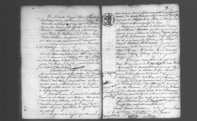 JUVISY-SUR-ORGE. Naissances, mariages, décès : registre d'état civil (1837-1846). 