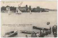 JUVISY-SUR-ORGE. - Course de voiliers sur la Seine, meeting du 18 août 1907. Seine-et-Oise Artistique, Paul Allorge (1907), 3 lignes, 10 c, ad. 