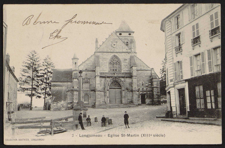 LONGJUMEAU.- L'église Saint-Martin (XIIIe siècle), 1903.
