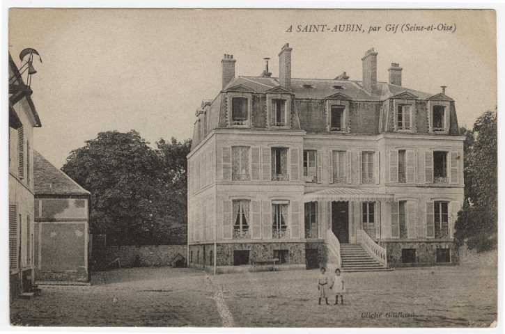 SAINT-AUBIN. -Maison bourgeoise. Cliché Gaillard, 1906, 2 timbres à 5 centimes. 
