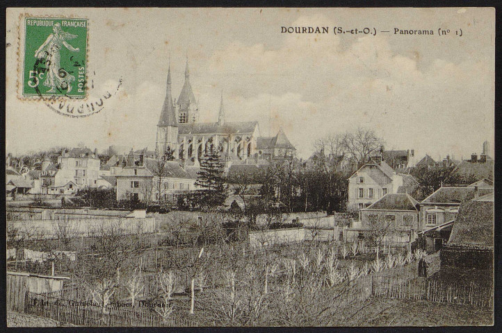 Dourdan .- Panorama (n° 1) [1907-1910]. 