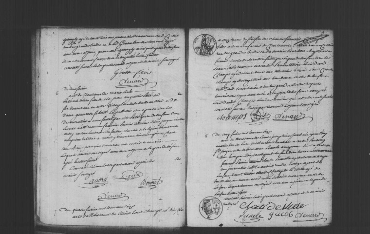 CORBEIL. Naissances : registre d'état civil (1816-1819). 