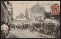 VILLE-DU-BOIS (LA). - Arrivée du préfet et du 1er Génie pour les travaux de déblaiement, (18 juin 1905), 1907.