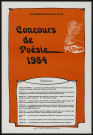 EVRY. - Concours de poésie 1984 : règlement du concours (1984). 