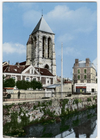 CORBEIL-ESSONNES. - L'église (Saint-Spire), PI, couleur. 