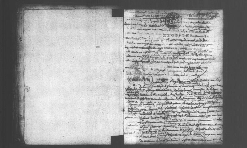 JUVISY-SUR-ORGE. Naissances, mariages, décès : registre d'état civil (an V-an X). [mariages (an VII et les six premiers mois de l'an VIII), voir VILLENEUVE-SAINT-GEORGES, dans le VAL-DE-MARNE]. 