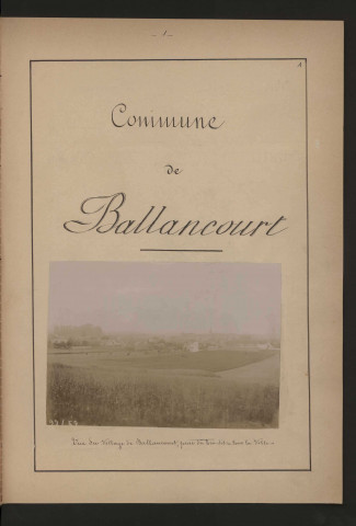 BALLANCOURT-SUR-ESSONNE (1899). 31 vues de microfilm 35 mm en bandes de 5 vues. 