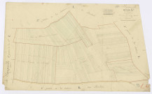 BOIGNEVILLE. - Section L - Bostard, 4, ech. 1/1250, coul., aquarelle, papier, 62x101 (1813). 