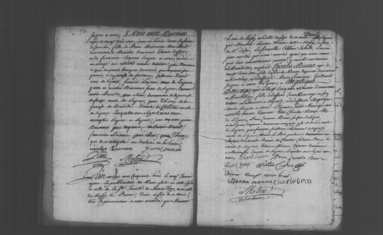 COURSON-MONTELOUP. Paroisse Notre-Dame et Saint-Claude : Baptêmes, mariages, sépultures : registre paroissial (1758-1791). 