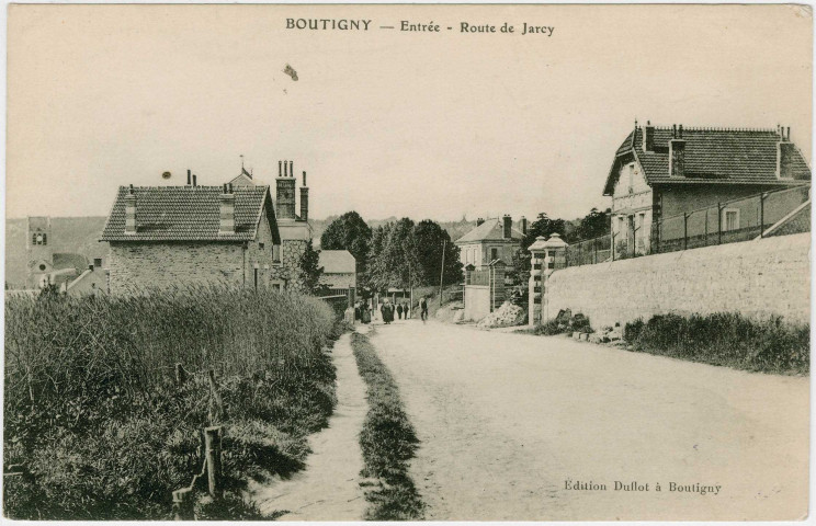 BOUTIGNY-SUR-ESSONNE. - Entrée. Route de Jarcy, Duflot. 