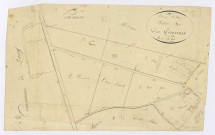 ATHIS-MONS. - Section A - Ozonville (Athis), ech. 1/2500, coul., aquarelle, papier, 50x78 (sd). 