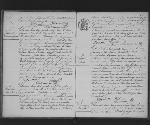 ESSONNES. Décès : registre d'état civil (1882). 