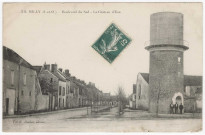 MILLY-LA-FORET. - Boulevard du Sud et château d'eau [Editeur Darlot, 1910, timbre à 5 centimes]. 