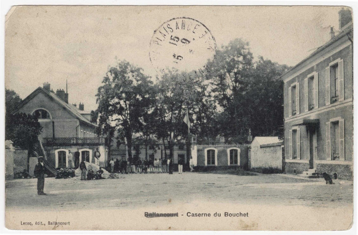 VERT-LE-PETIT. - Poudrerie militaire du Bouchet, entrée de la caserne[Editeur Lecoq, timbre à 5 centimes]. 
