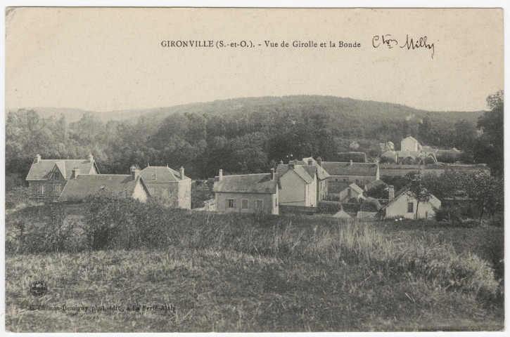 GIRONVILLE-SUR-ESSONNE. - Vue de Girolle et de la Bonde. Chemin-Demigny. 