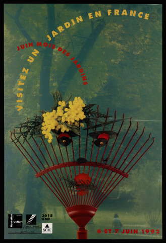 ESSONNE (Département).- Visitez un jardin en France. Juin mois des jardins, 6 juin-7 juin 1992. 