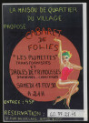 EVRY. - Spectacle : cabaret de folies, Maison de quartier du village, 17 février 1990. 