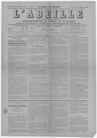 n° 91 (15 novembre 1888)
