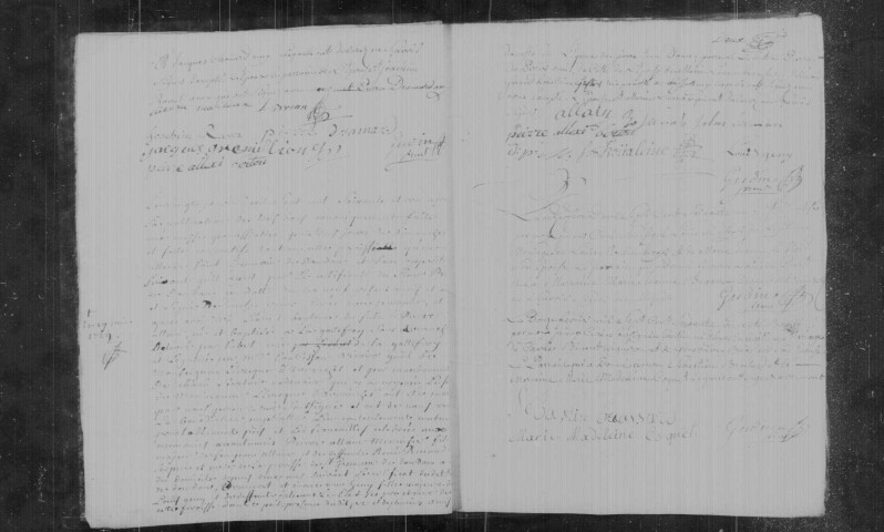 BOISSY-LE-SEC . Paroisse Saint-Louis : Baptêmes, mariages, sépultures : registre paroissial (1661-1787). Relié en désordre (1785). 