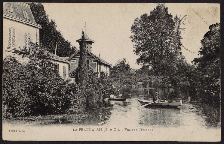 Ferté-Alais (la).- Vue sur l'Essonne (18 juin 1925). 