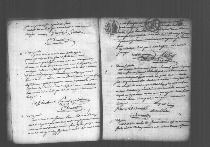 CORBEIL. Décès : registre d'état civil (1817-1821). 