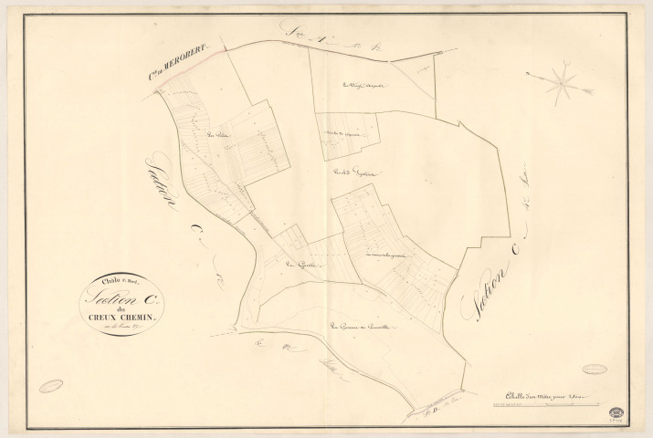 CHALO-SAINT-MARS. - Section C : Chemin creux (le), 3e feuille. 