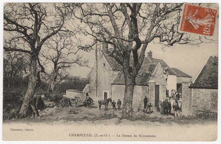 CHAMPCUEIL. - Ferme de Noissement, Chaumier, 8 lignes, 10 c, ad. 