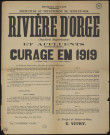 Seine-et-Oise [Département]. - Arrêté préfectoral de curage de la rivière d'Orge [section supérieure] et affluents, 4 août 1919. 