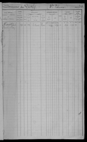 LARDY. - Matrice des propriétés bâties et non bâties : folios 713 à la fin [cadastre rénové en 1950]. 