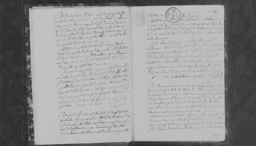 BOISSY-SOUS-SAINT-YON. Naissances, mariages, décès : registre d'état civil (1824-1831). 