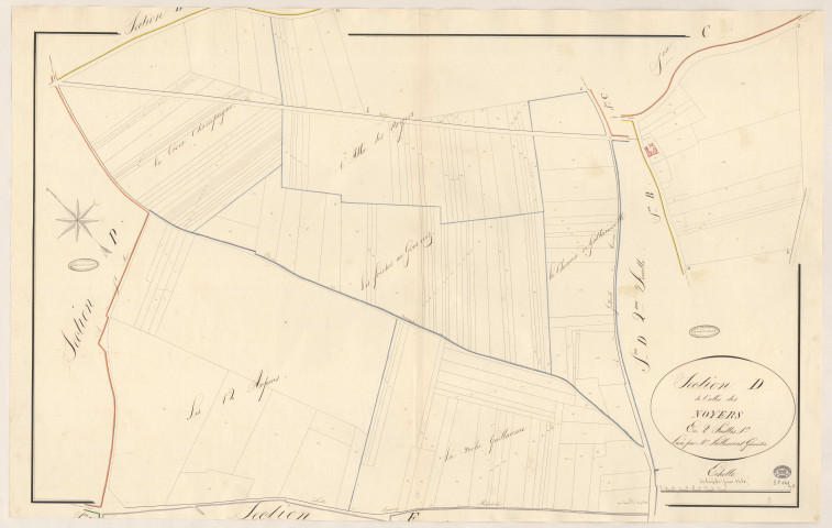 BOIGNEVILLE. - Section D : Allée des Noyers (l'), 1ère feuille.