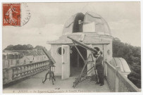 JUVISY-SUR-ORGE. - La terrasse de l'observatoire de Camille Flammarion. LL, (1909), 6 lignes, 10 c, ad. 