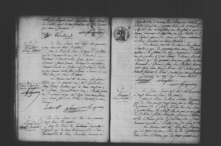 CORBEIL. Décès : registre d'état civil (1840). 
