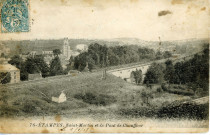 ETAMPES. - Saint-Martin et le pont de Chauffour [Editeur Royer, 1907, timbre à 5 centimes]. 