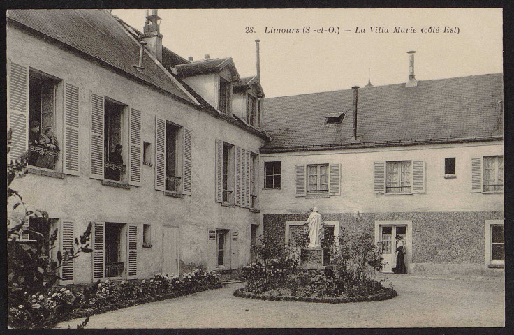 LIMOURS.- Villa Sainte-Marie (côté Est) : pension de dames (25 décembre 1910). 