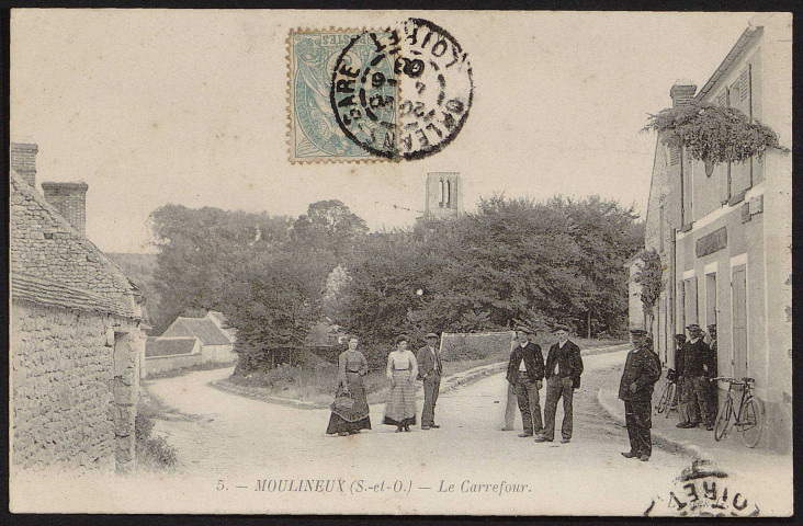 Chalou-Moulineux.- Moulineux. Le carrefour (5 juin 1906). 