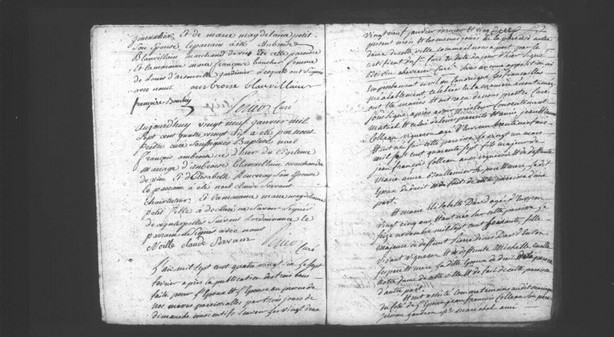 ETAMPES. Paroisse Saint-Pierre : Baptêmes, mariages, sépultures : registre paroissial (1785-1792). [Lacunes : B.M.S. (1785)]. 