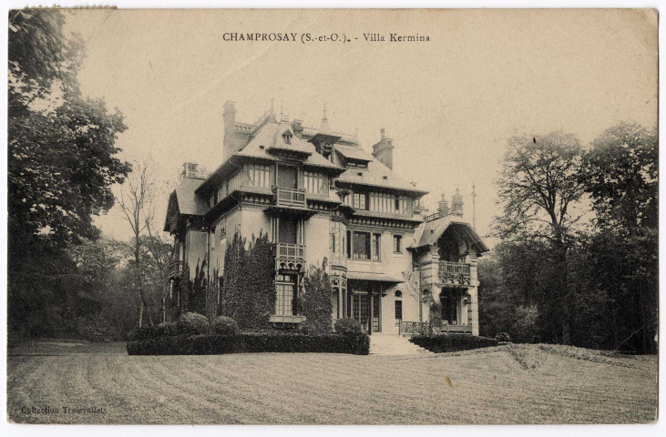 DRAVEIL. - Champrosay. Villa Kermina. Troisvallets (1910), 2 mots, 5 c, ad. 