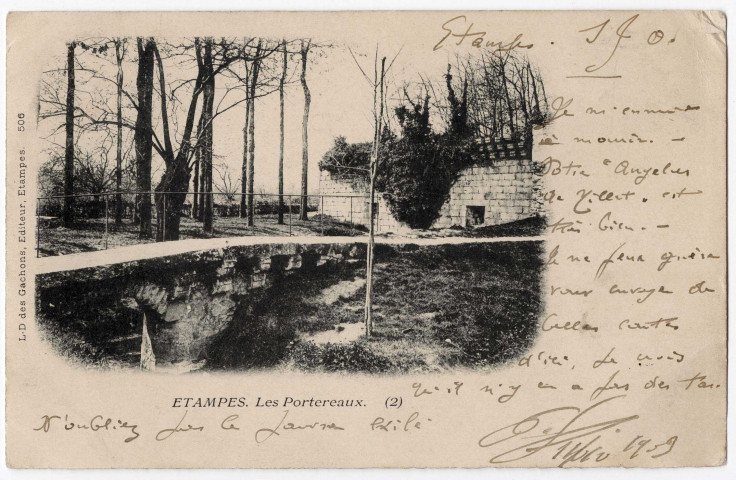 ETAMPES. - Les Portereaux [Editeur L. des G., 1903, timbre à 10 centimes]. 