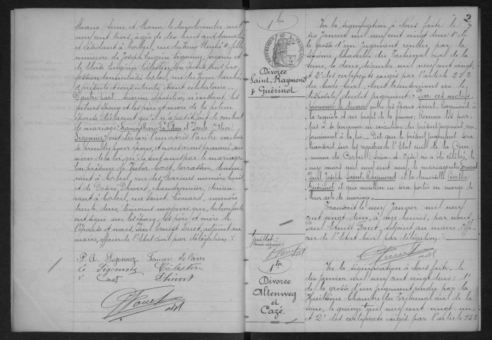 CORBEIL.- Mariages : registre d'état civil. 