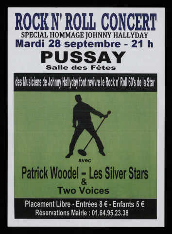 PUSSAY.- Rock n' roll concert Spécial hommage Johnny Hallyday, Salle des fêtes, [28 septembre 2008]. 
